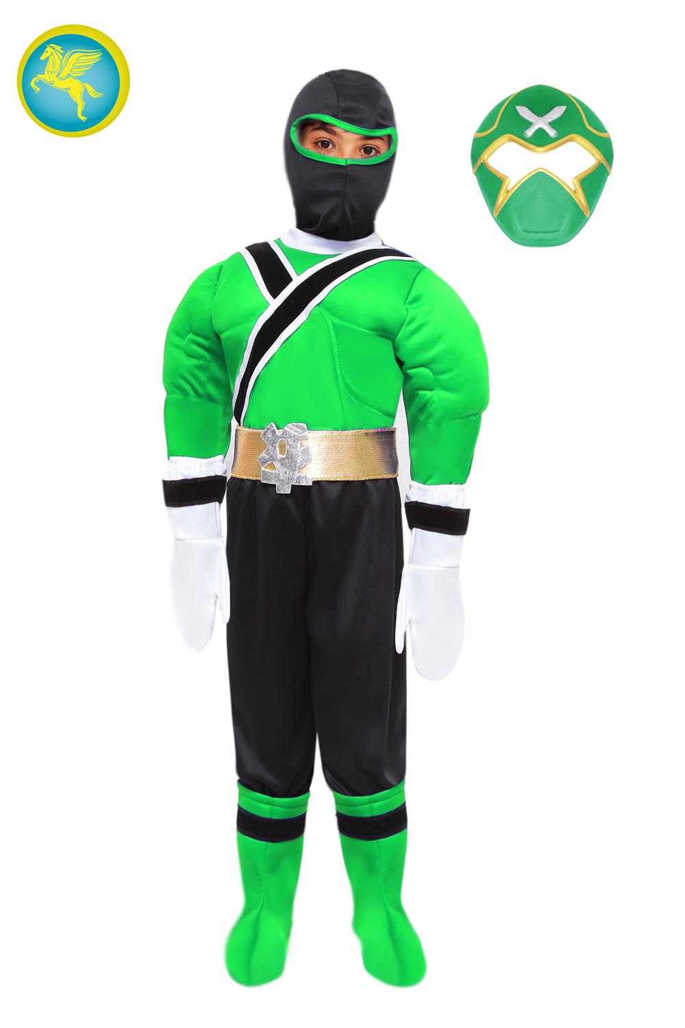 SUPER NINJA VERDE (CON MUSCOLI) DI PEGASUS